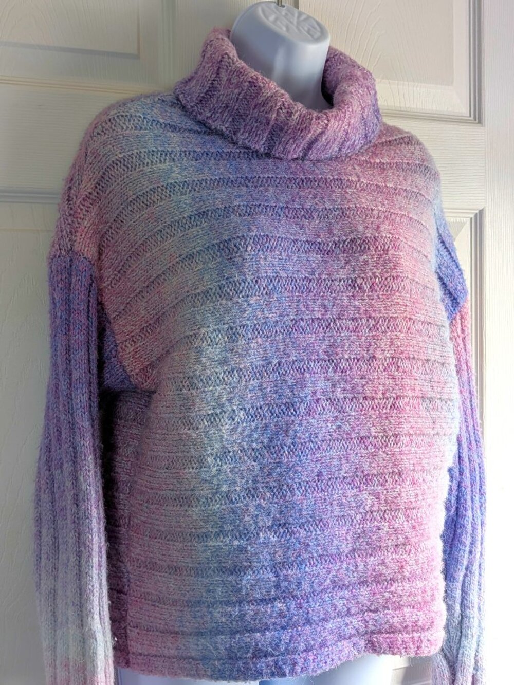 Medium Olivia Sky Cotton Candy Fluff Sweater